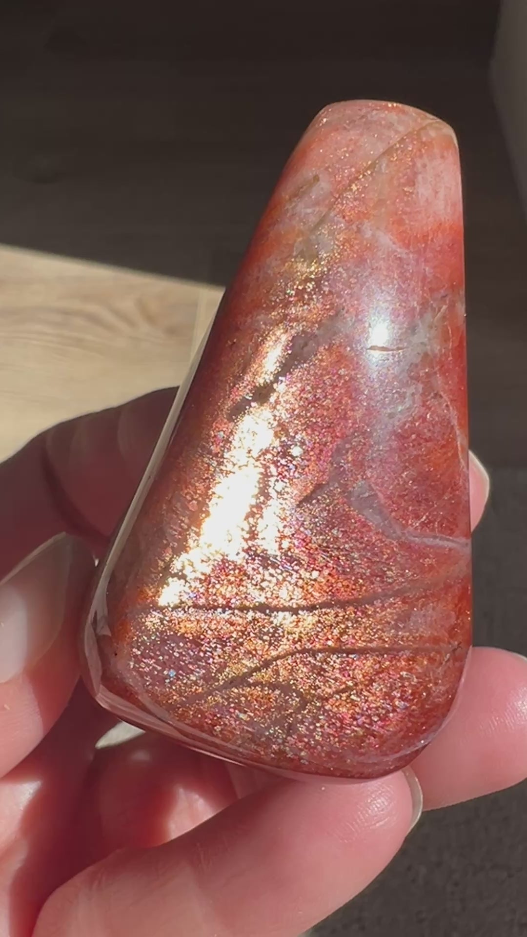 Tanzania Red Sunstone (3) | 114.8g