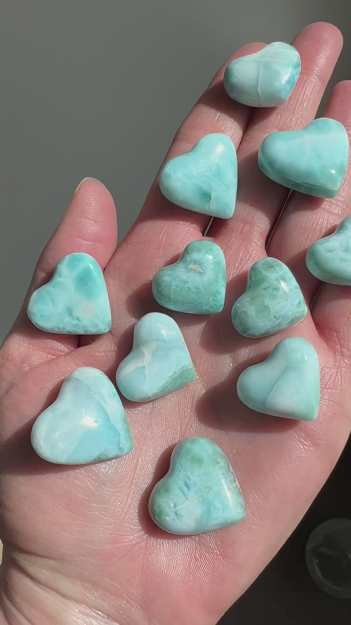 Wholesale Larimar Heart Lot 79.6g