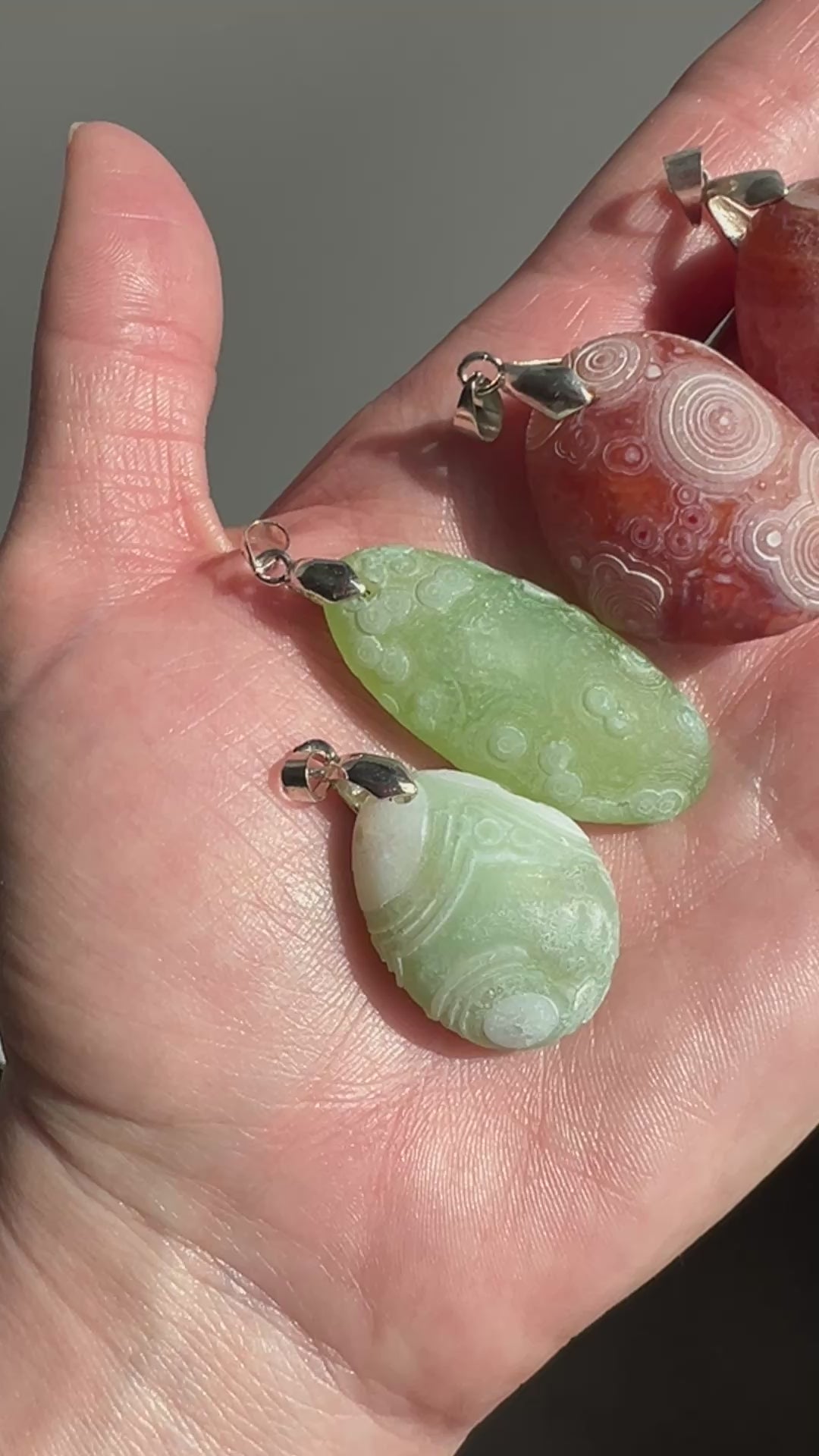 Wholesale Lot Gobi Desert Agate Pendants