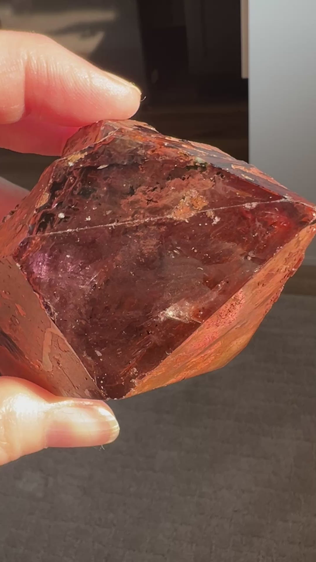 Pink Clay Skeletal Amethyst Double Bubble Enhydro | 307.5g