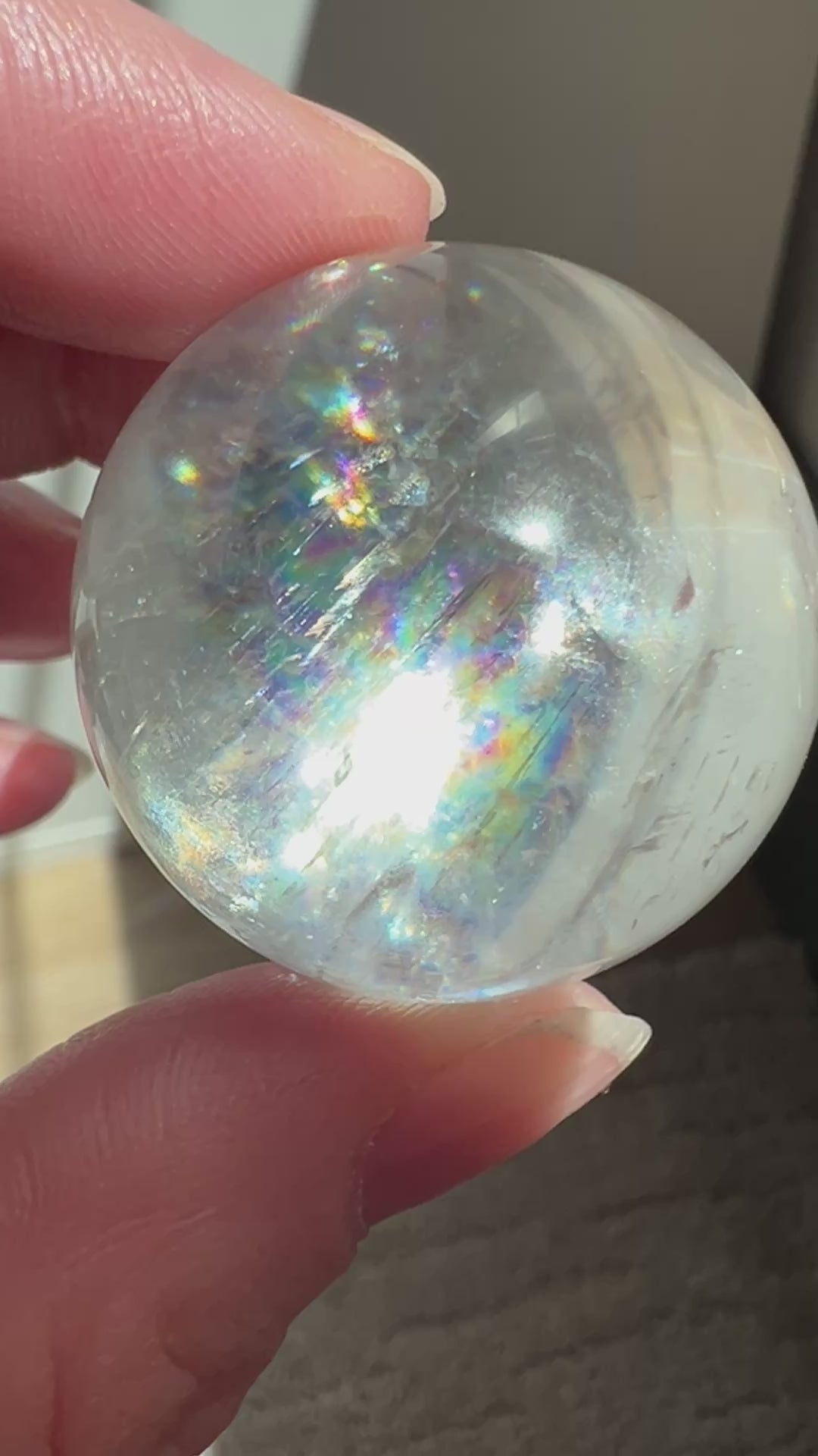 Optical Calcite Sphere (4) | 54.8g 35mm