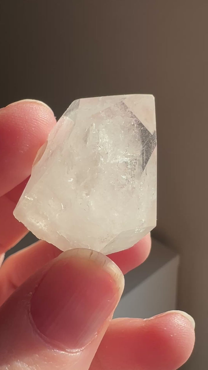 Partially Polished Quartz Enhydro (14) | 18.1g