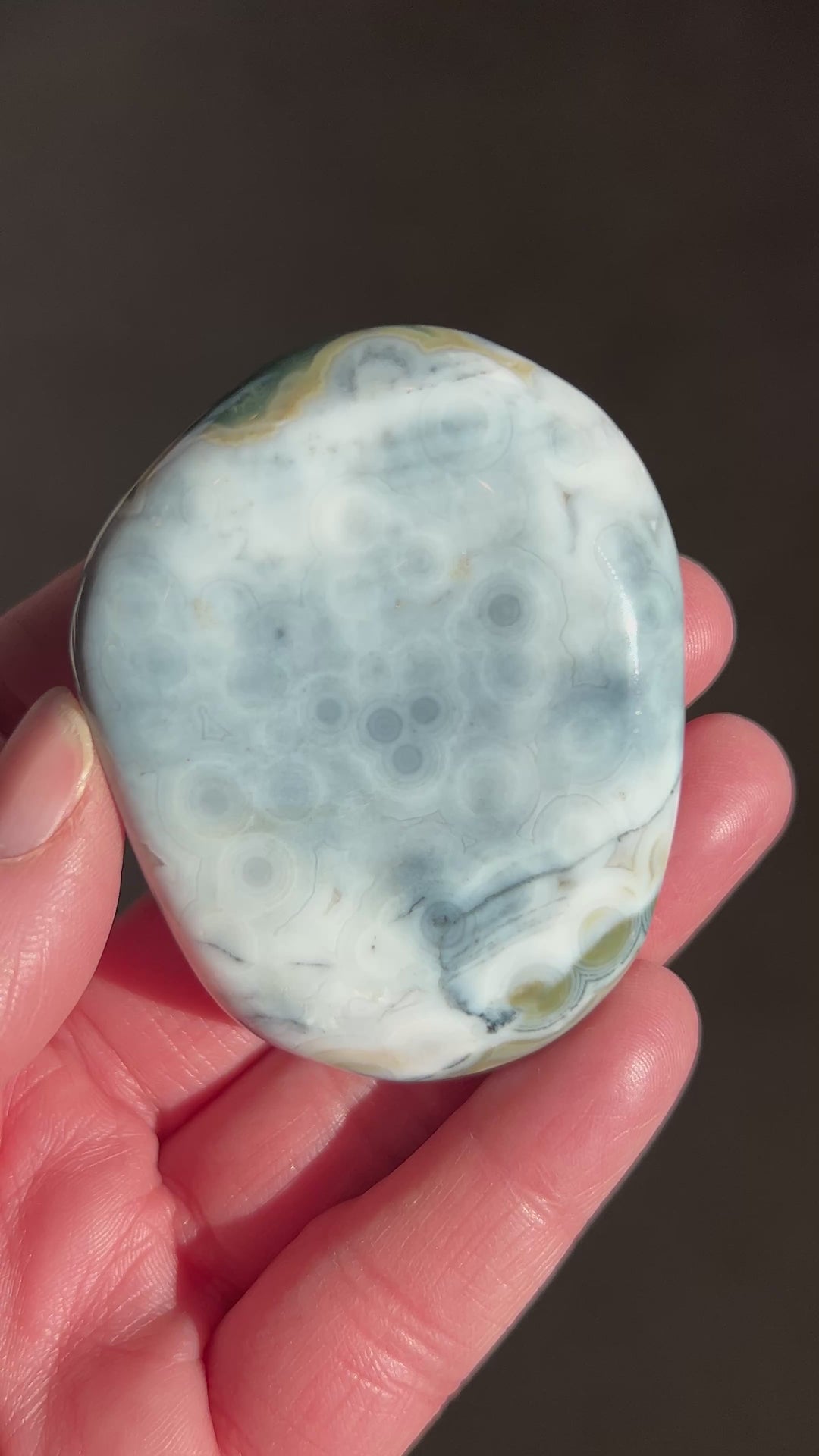 8th Vein Ocean Jasper Palmstone (3) | 88.2g