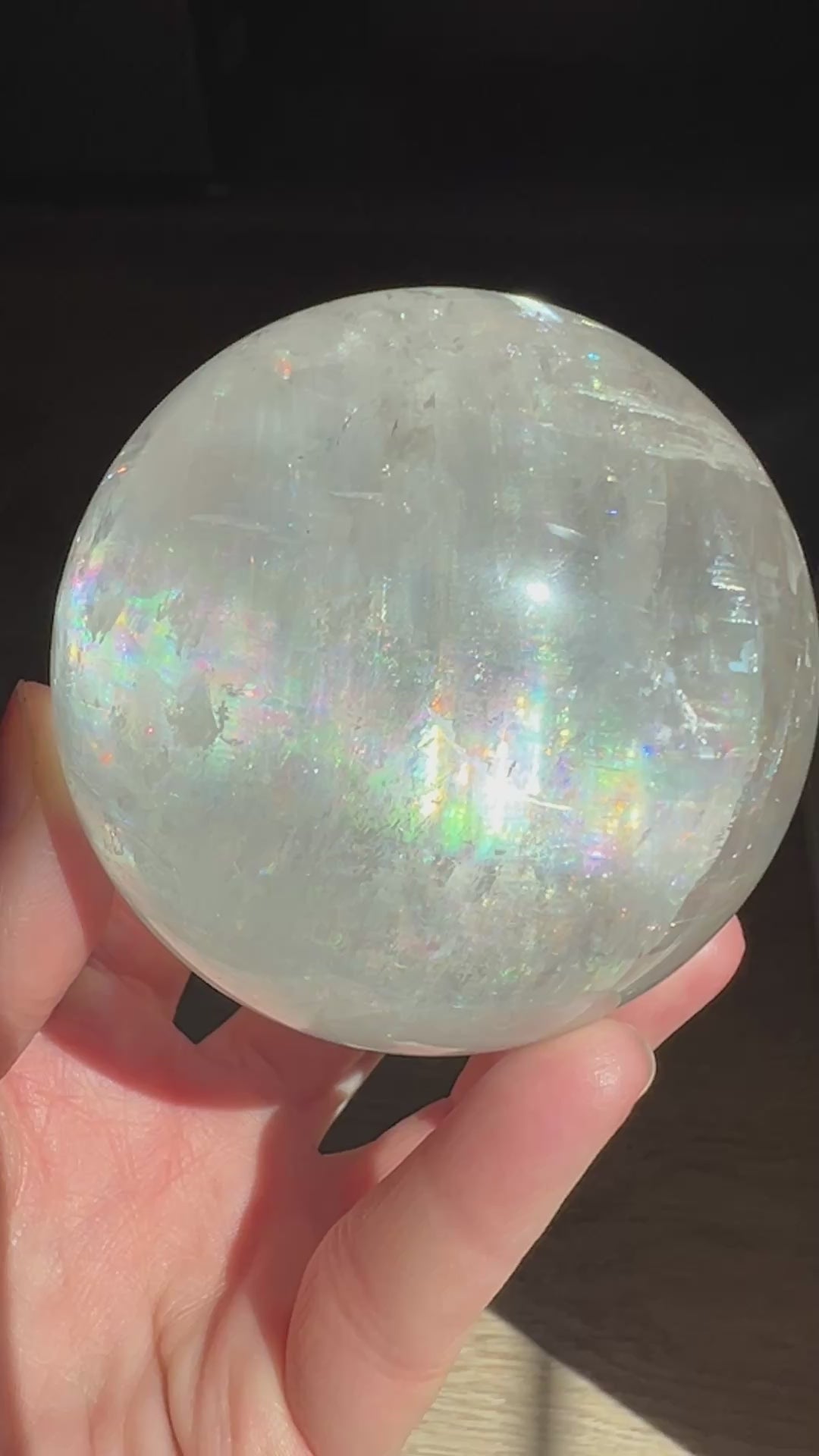 Optical Calcite Sphere (7) | 571.3g 73mm
