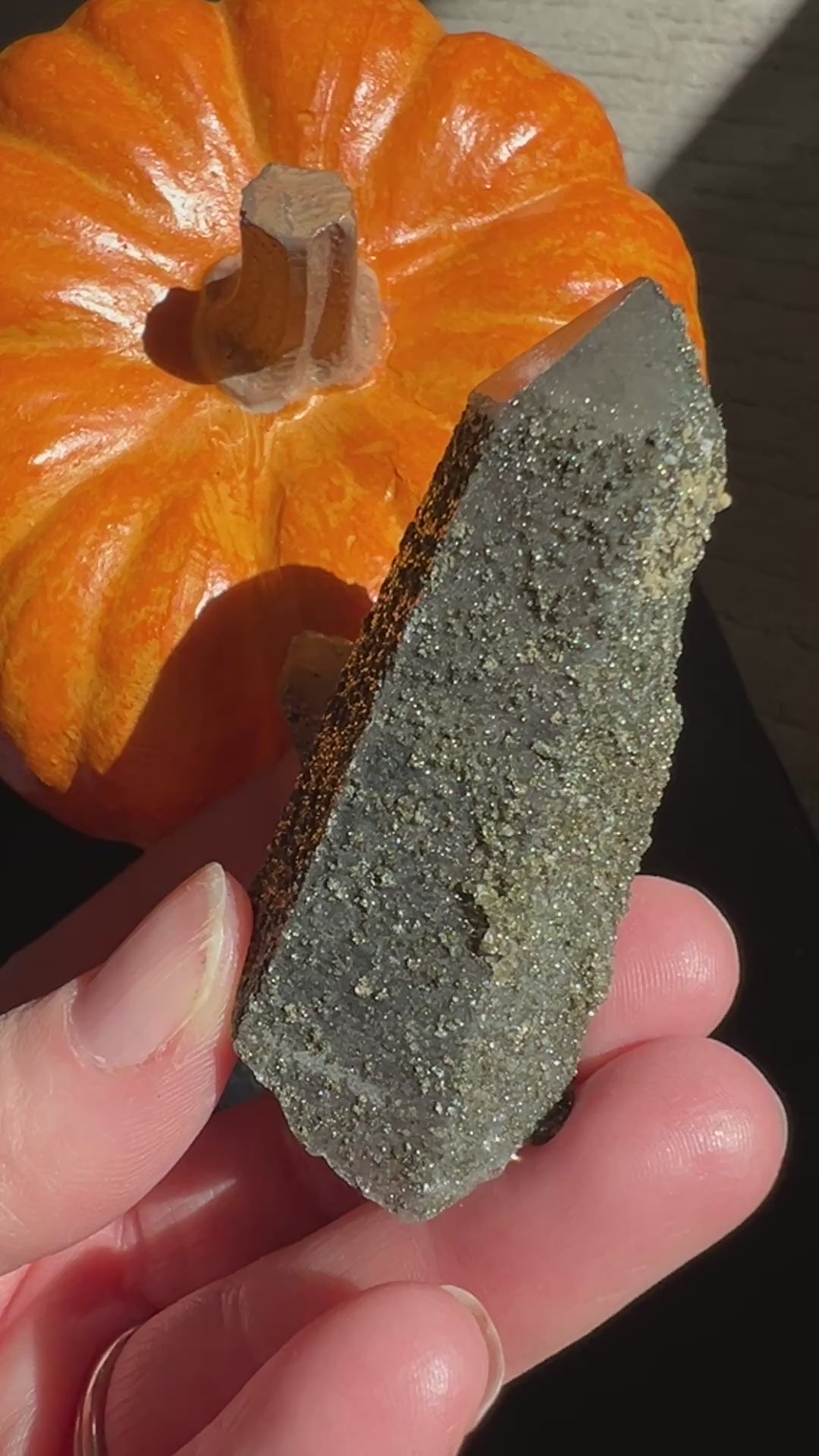 Lustrous Druzy Coated Smoky Quartz (1) | 45.6g