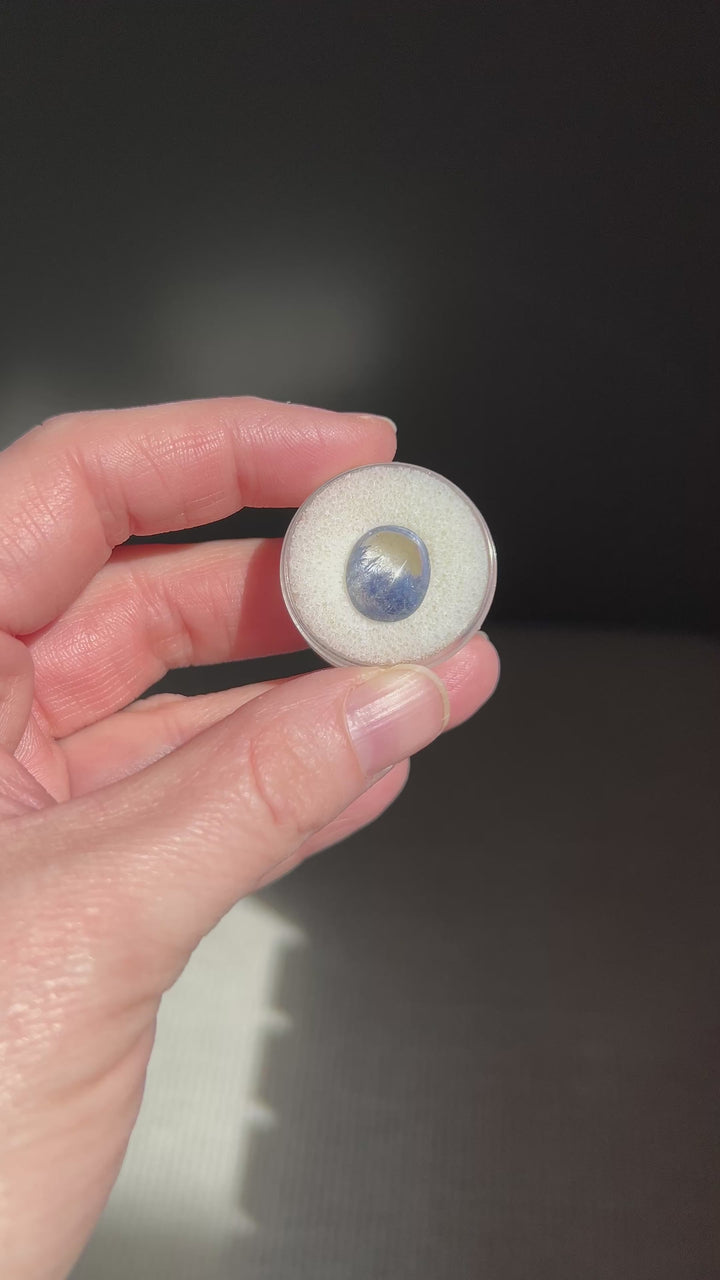 Dumortierite in Quartz Cabochon | 6.5 Carats
