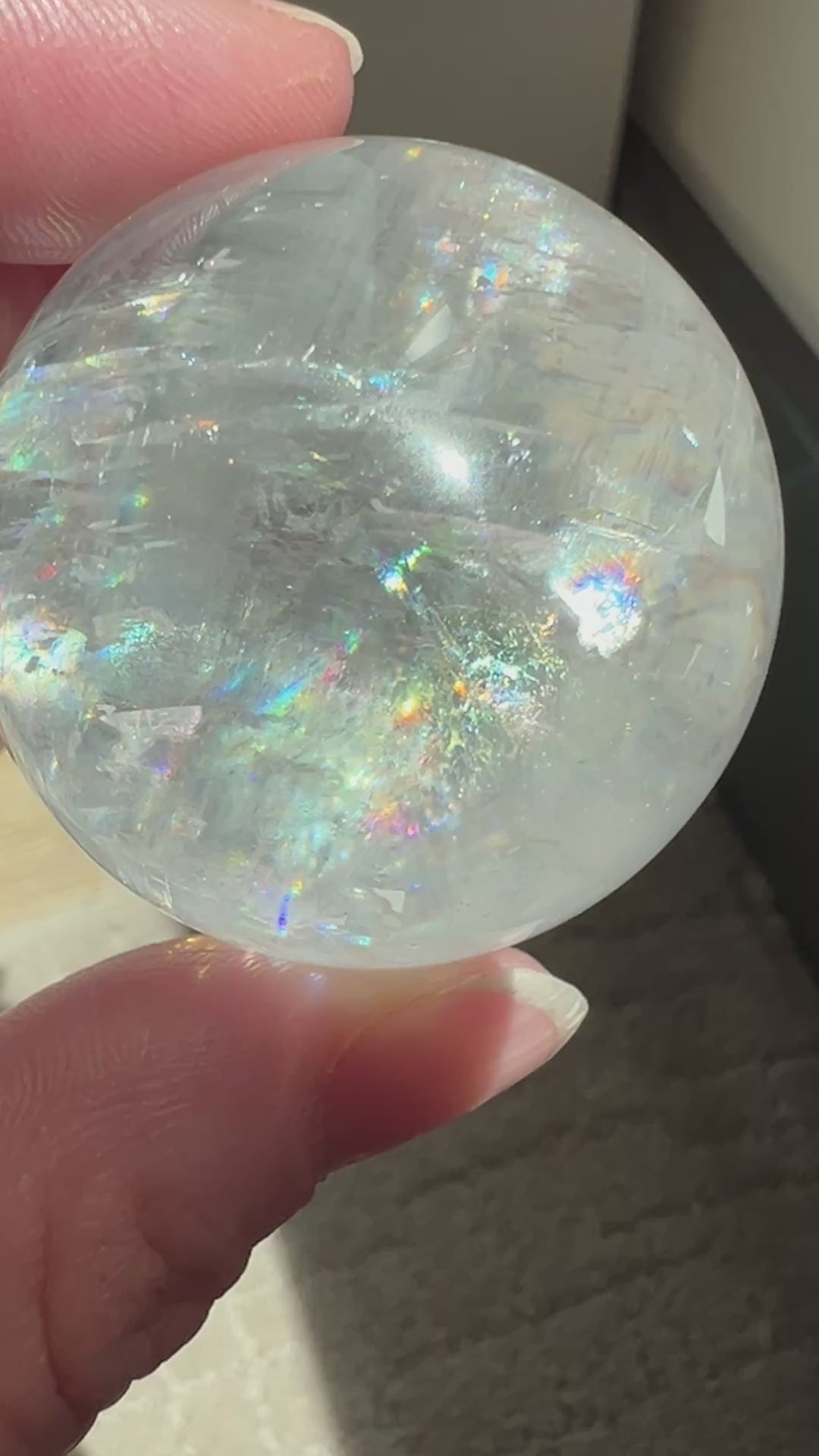 Optical Calcite Sphere (19) | 95.8g 40mm