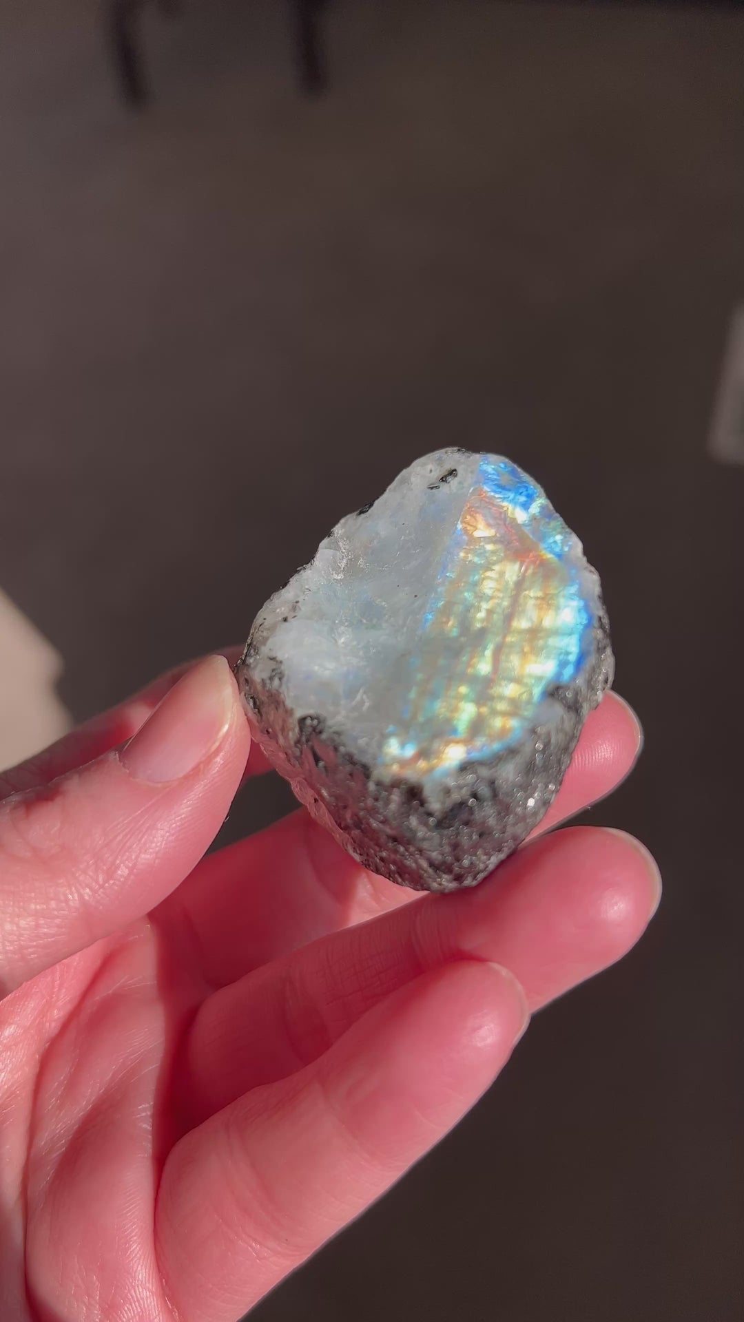 Raw Rainbow Moonstone | 86.3g
