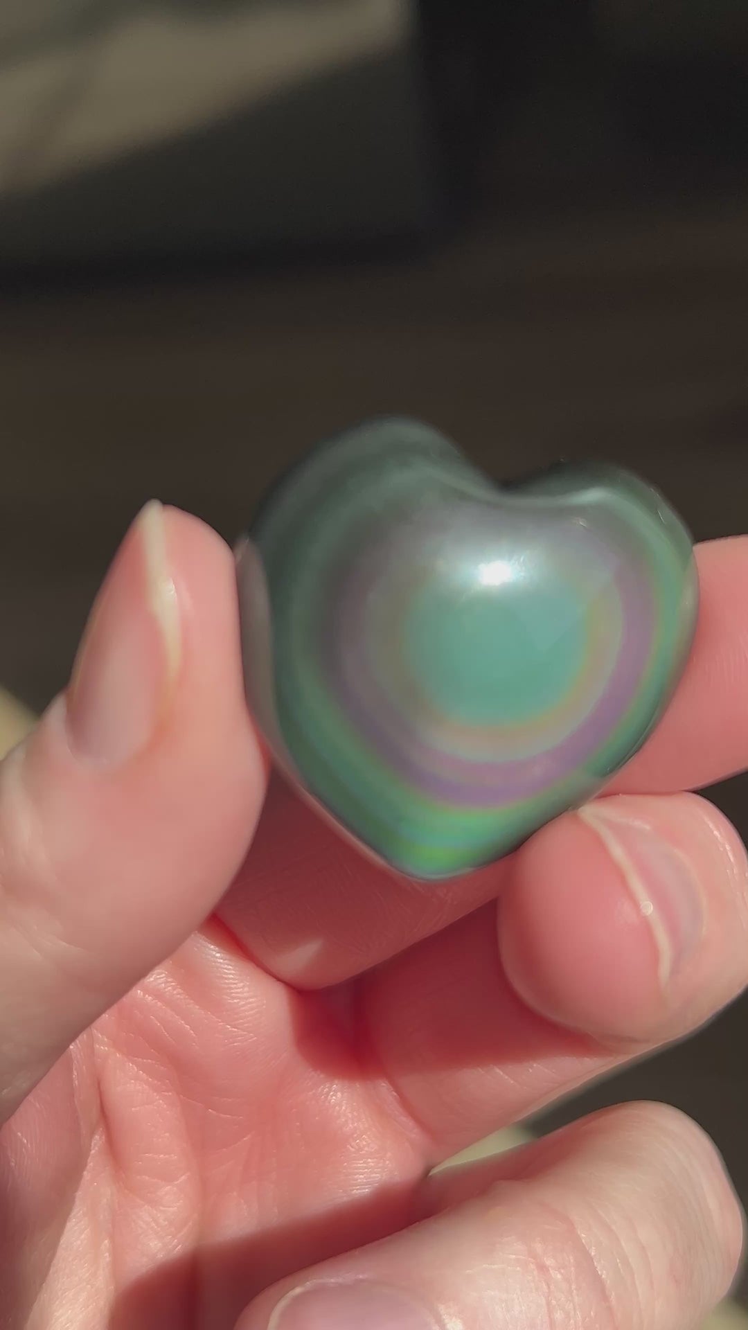 Rainbow Obsidian Heart (36)