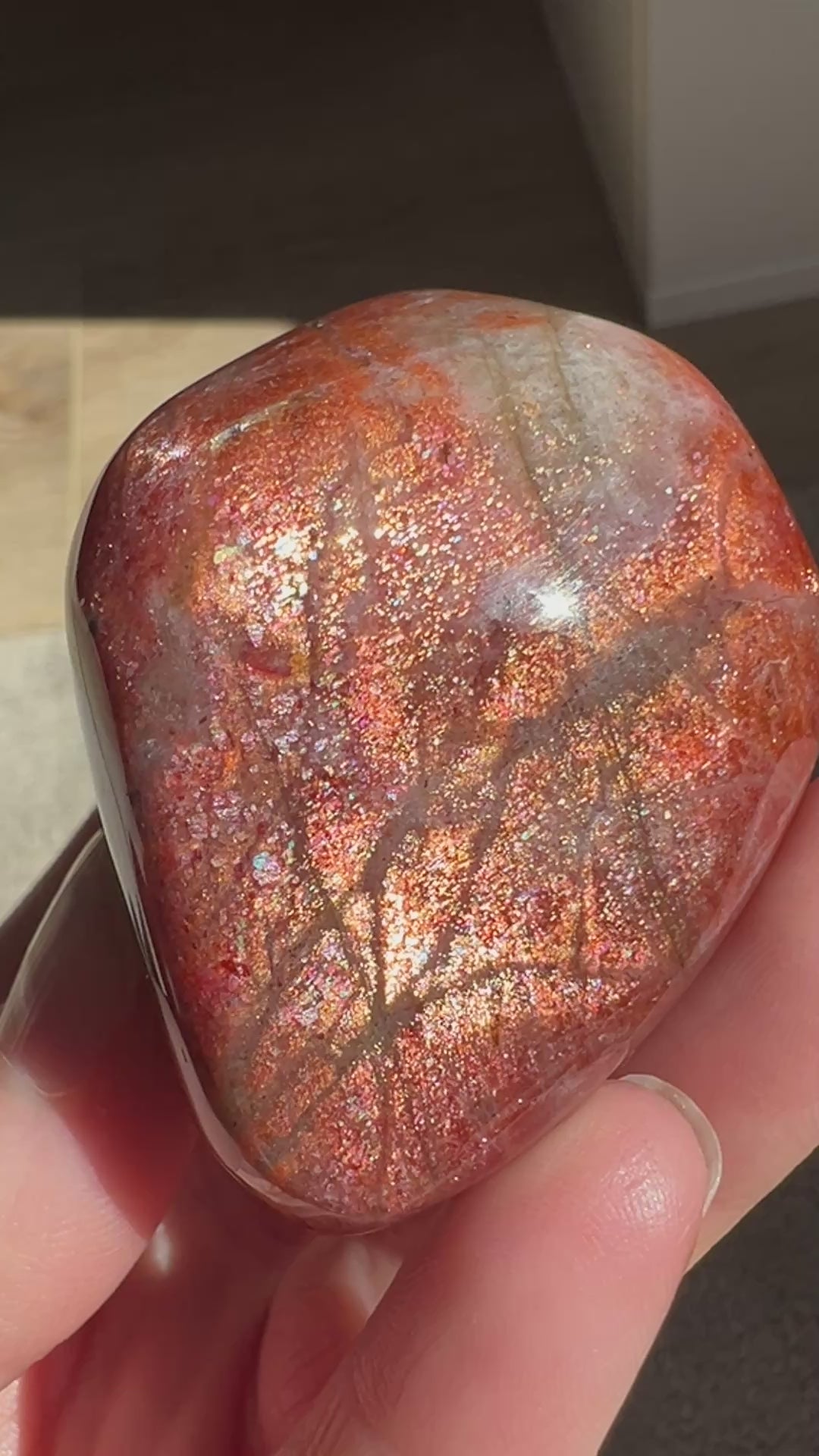 Tanzania Red Sunstone (8) | 120.5g