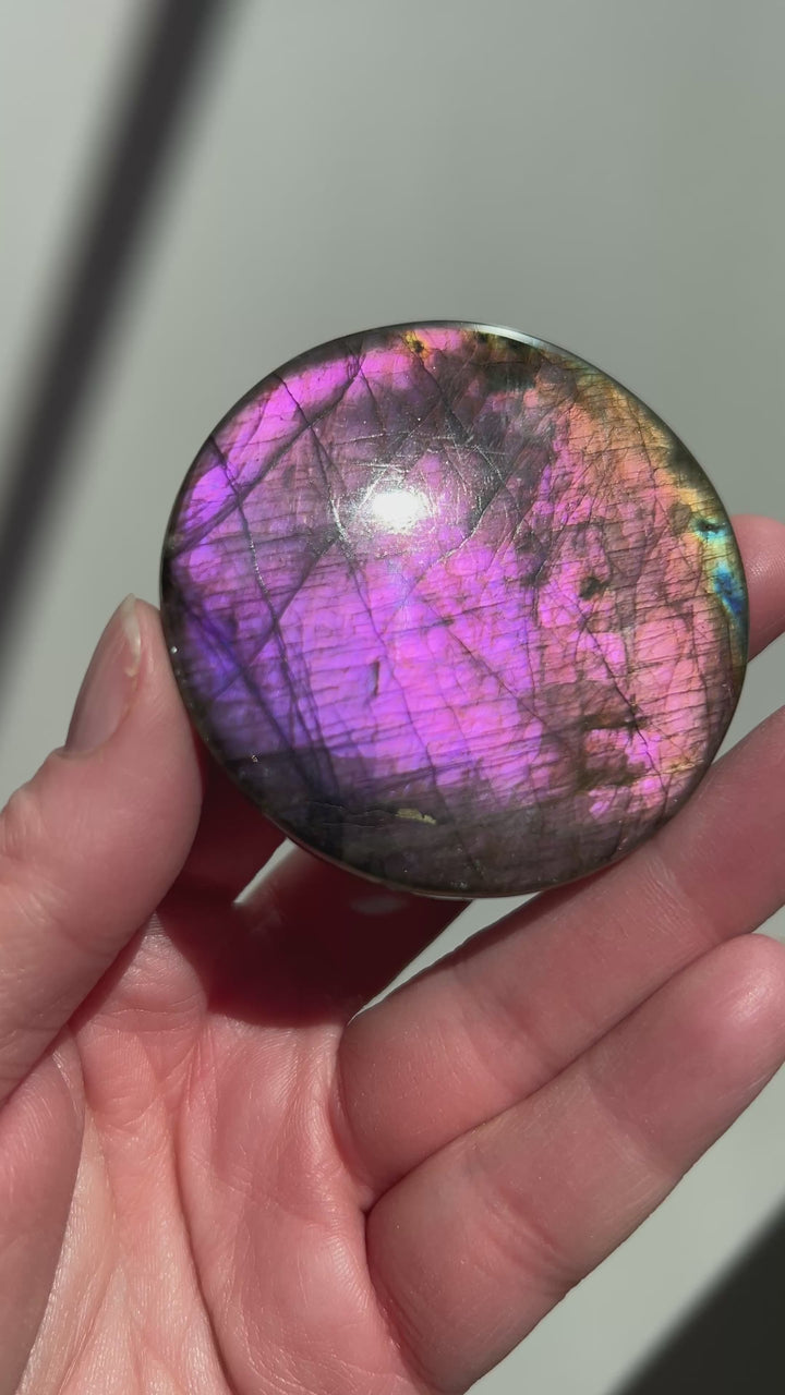 Purple Labradorite Cab (5) | 62g