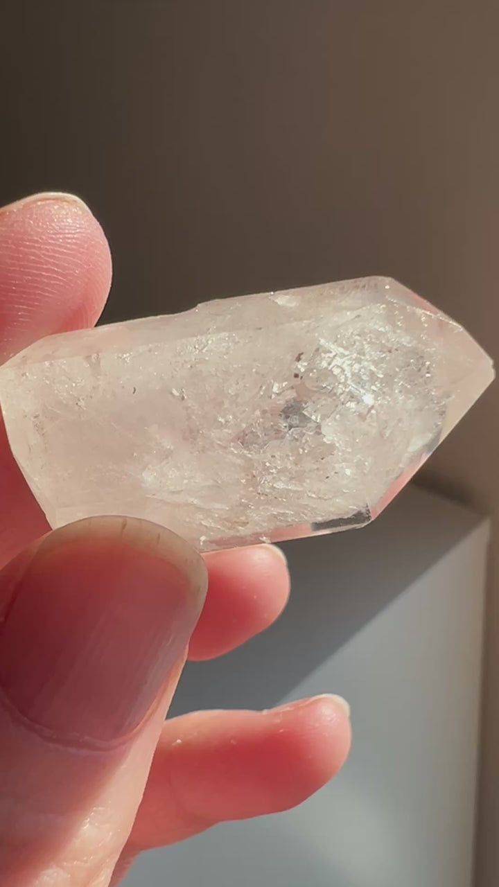 Partially Polished Quartz Enhydro (23) | 13.3